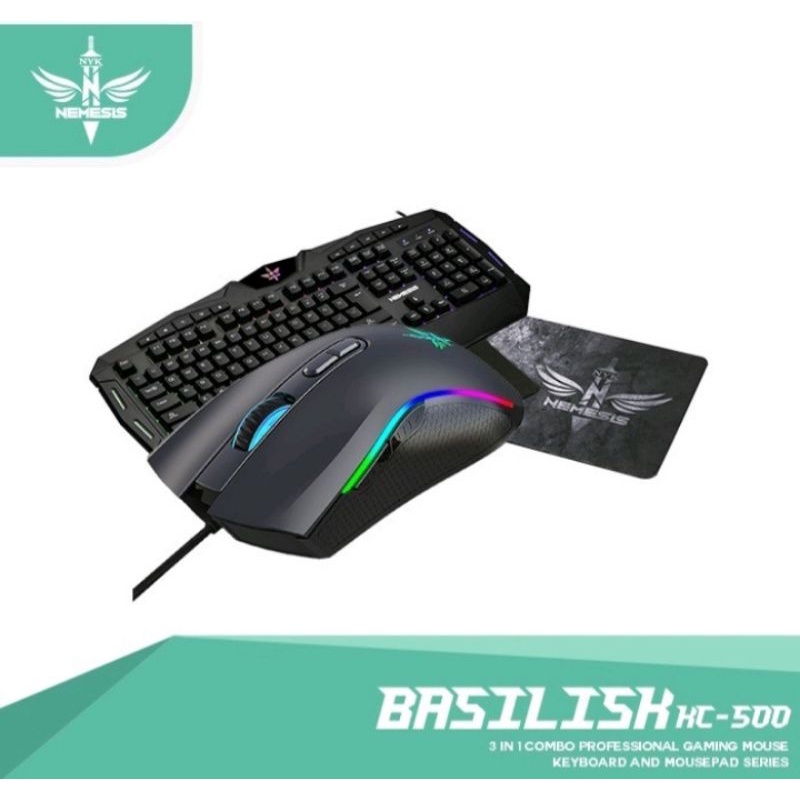 keyboard gaming combo NYK Kc 500 keyboard nemesis basillsk KC- 500