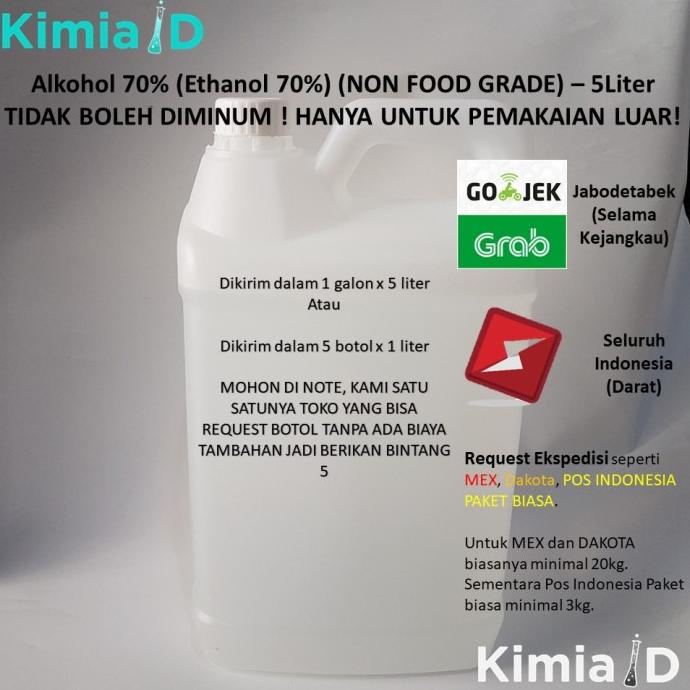 Alkohol 70 Persen 5 Liter Hand Sanitizer Obat Luka