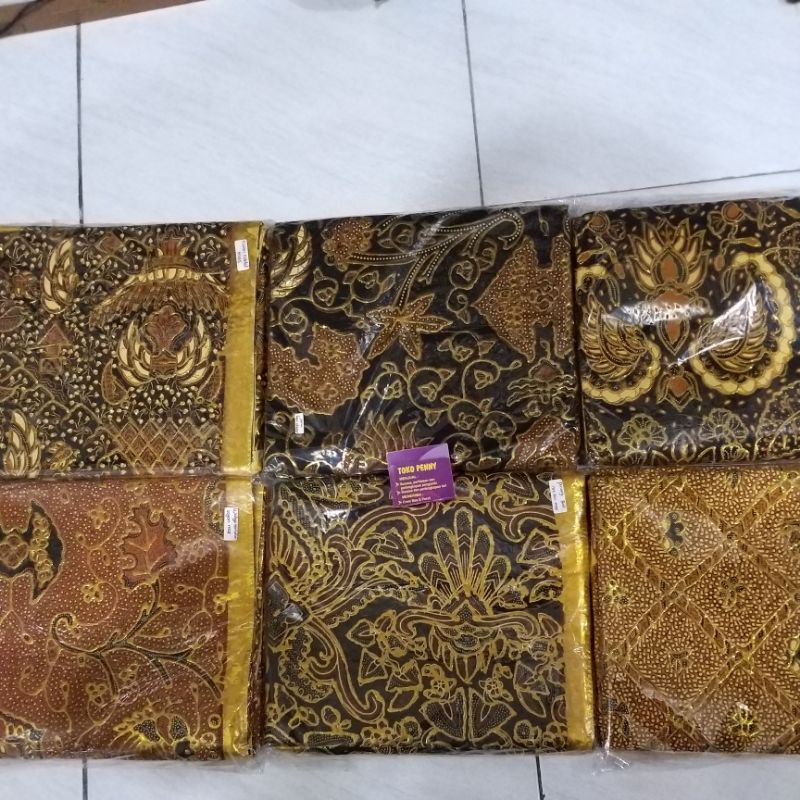 Kain Jarik Prada Pengantin coklat emas