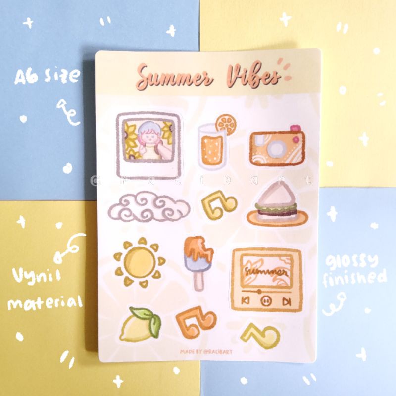 

Summer Vibes sticker jurnal/tumblr/hp/scrapbook/dekorasi/aesthetic