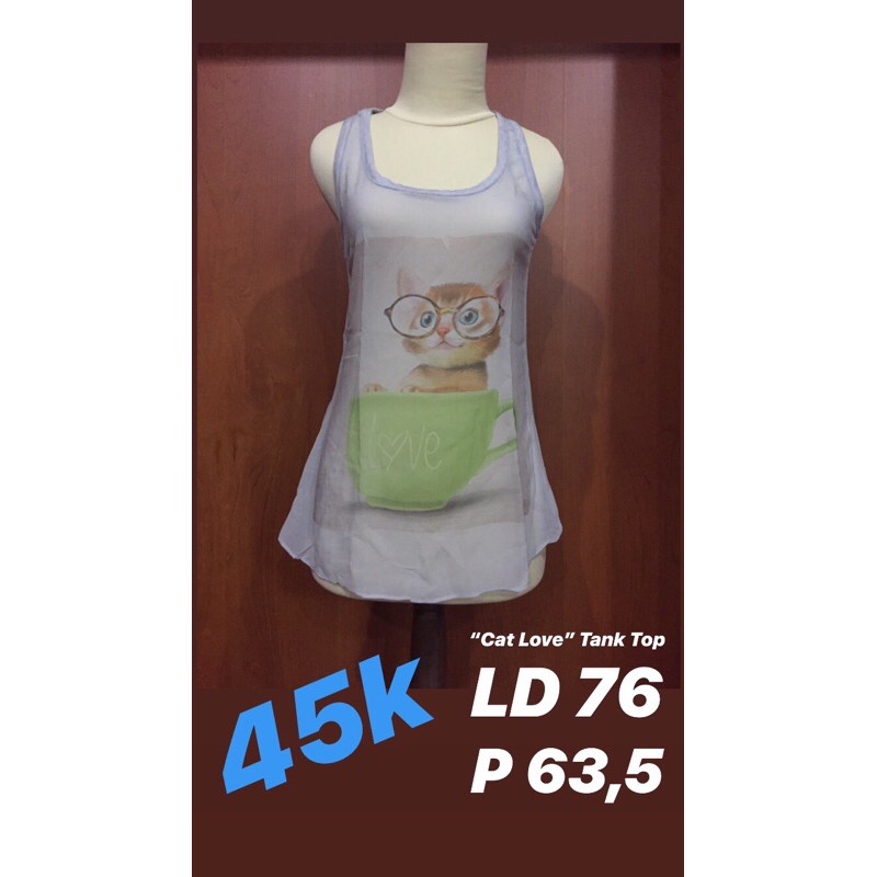 KAOS GAMBAR KUCING LUCU