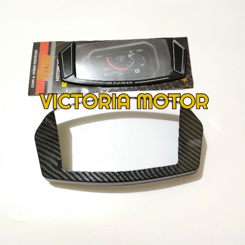 PAKET COMBO COVER SPEEDOMETER CARBON PLUS ANTI GORES NMAX NEW