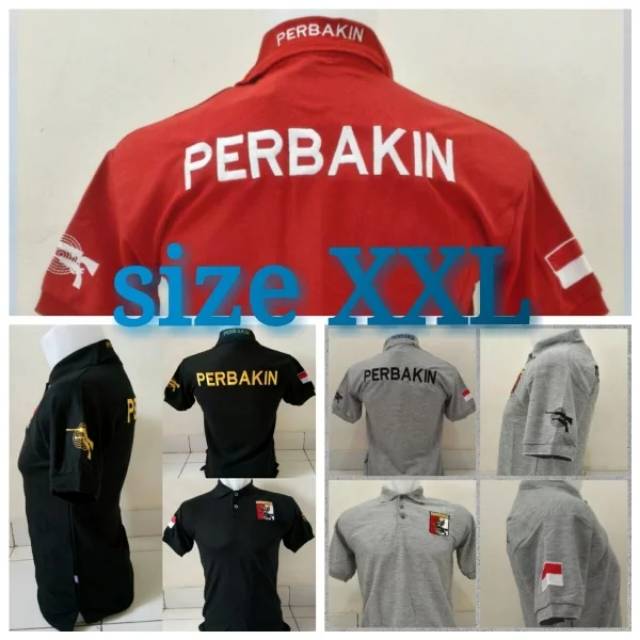 GROSIR KAOS KERAH PERBAKIN XXL-POLO PERBAKIN INDONESIA-PERBAKIN BORDIR-SERAGAM PERBAKIN