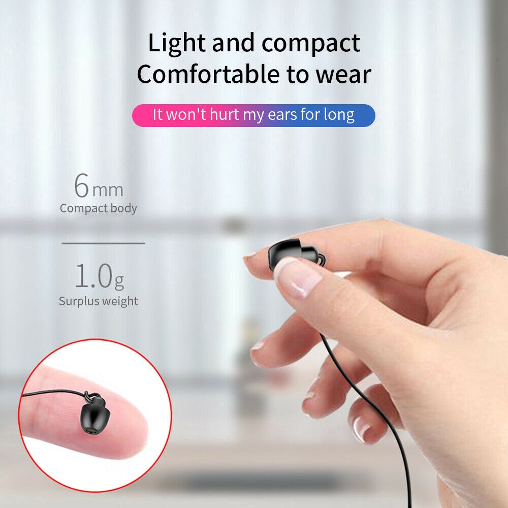 Earphone In-Ear Stereo 3.5mm Anti Bising Untuk Olahraga/Tidur