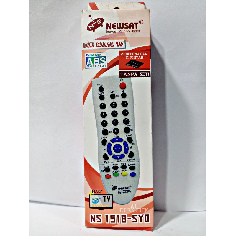 Remote SONY NEWSAT TV Tabung ( NS 1838 PNS )