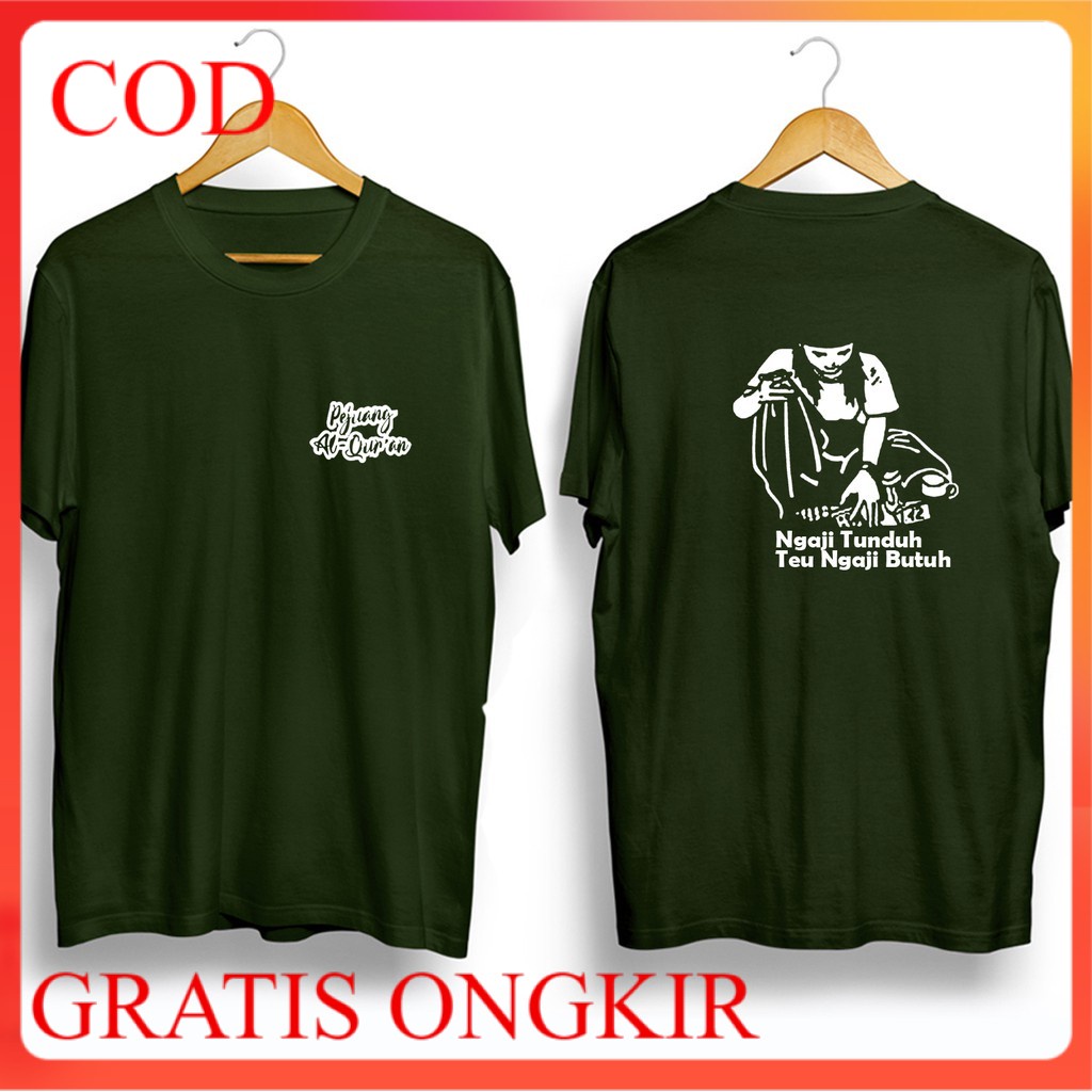 Baju Kaos Dakwah Distro Islami Pria Santri Salafy Islam kaos distro atasan pria kata keren ngaji