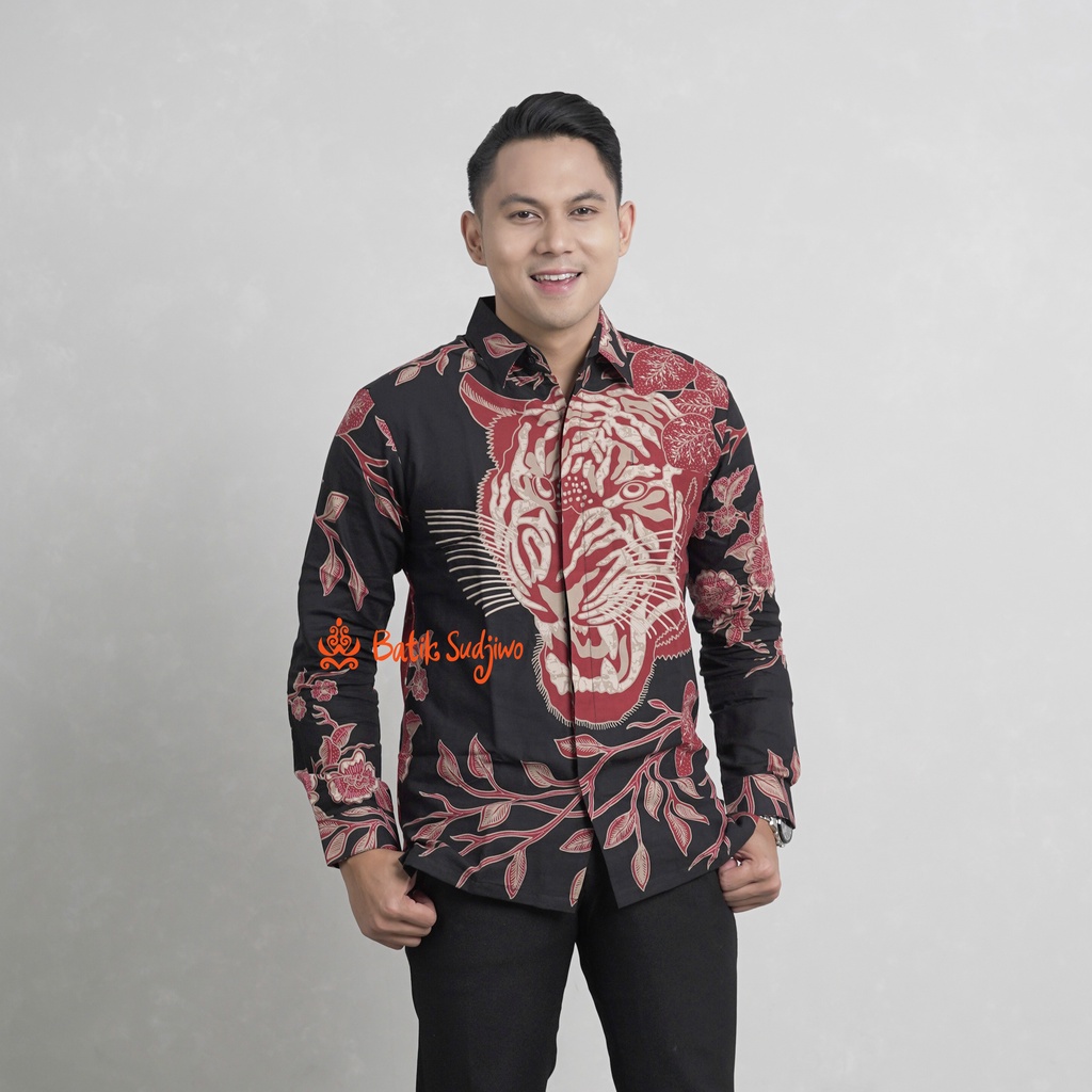 Kemeja Batik Pria Lengan Panjang  Lapis Furing Premium 1067