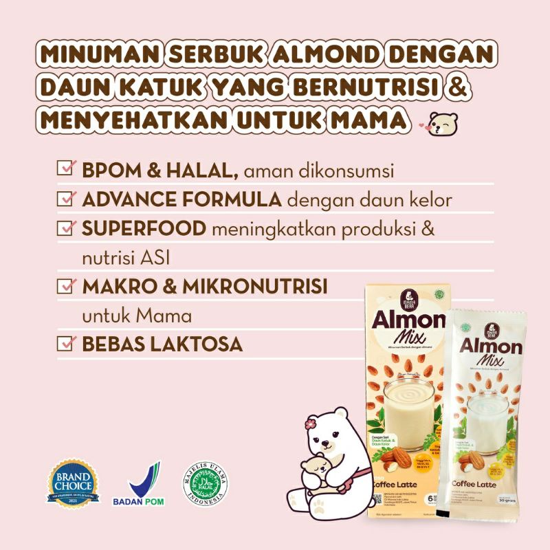 Pelancar Asi Almon Mix Mama Bear / Asi Booster Mama Bear / Banjir Asi Almon / Mama Bear Almon Mix / Mama Bear Almond Susu Daun Katuk