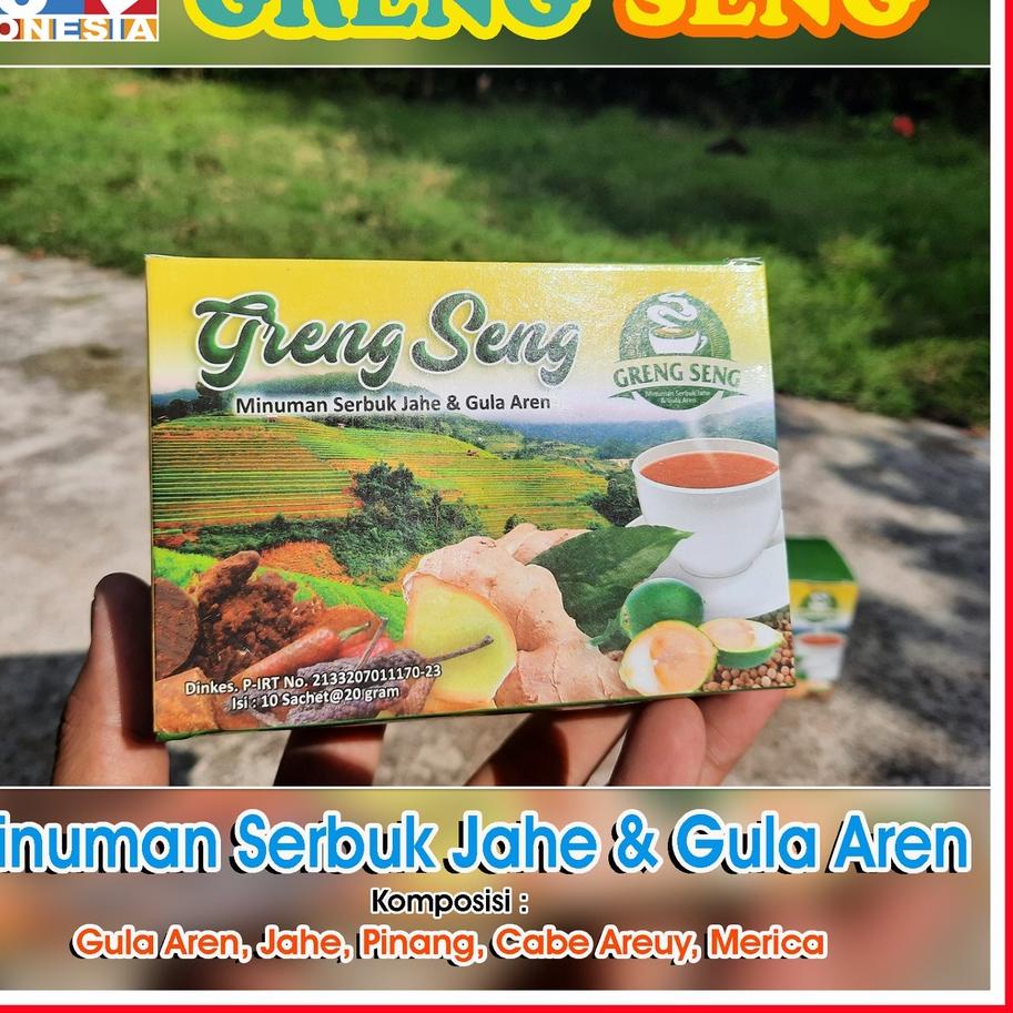 

✅Promo ⚡pesial❤ Minuman Serbuk Jahe & Gula Aren GRENG SENG / 100% Minuman Tradisional Asli Produk Ciamis produck terbaik