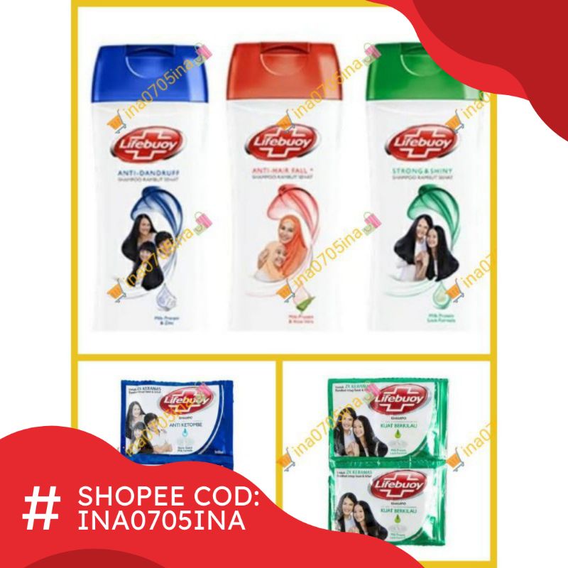 Shampo Lifebuoy 12 Sachet / Shampo Lifeboy Renceng