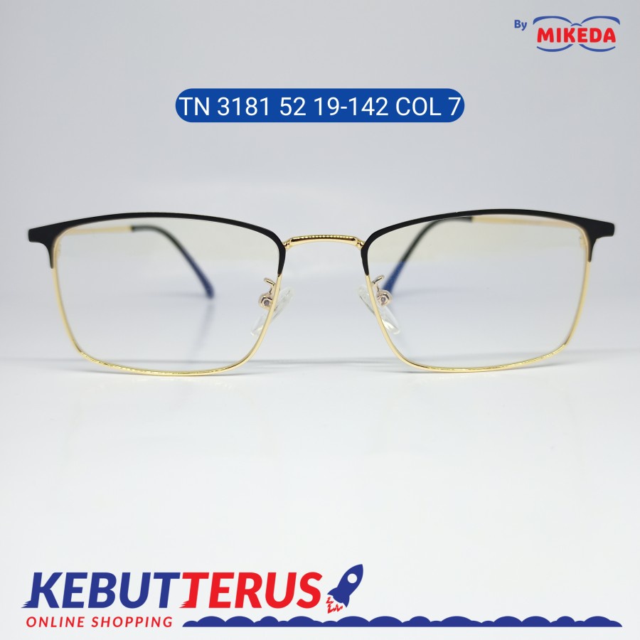 Mikeda-FRAME KACAMATA TN 3181 52 19-142 C7 + LENSA(MINUS/CYLINDER)