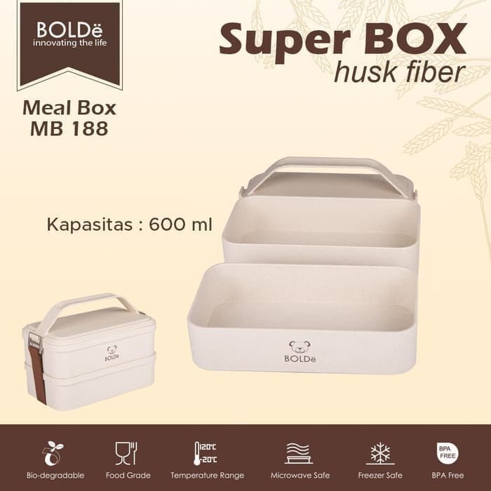 BOLDe Super Box MB-188 Husk Fiber Double Stacked MB-188 Asli Original