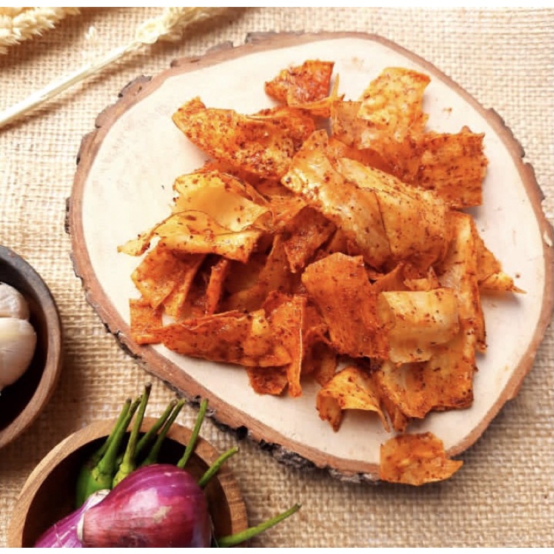 

KRIPSET Keripik Singkong Pedas Gurih 250 gram