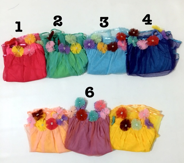 Dress tutu tille anak perempuan. Rok tutu bunga