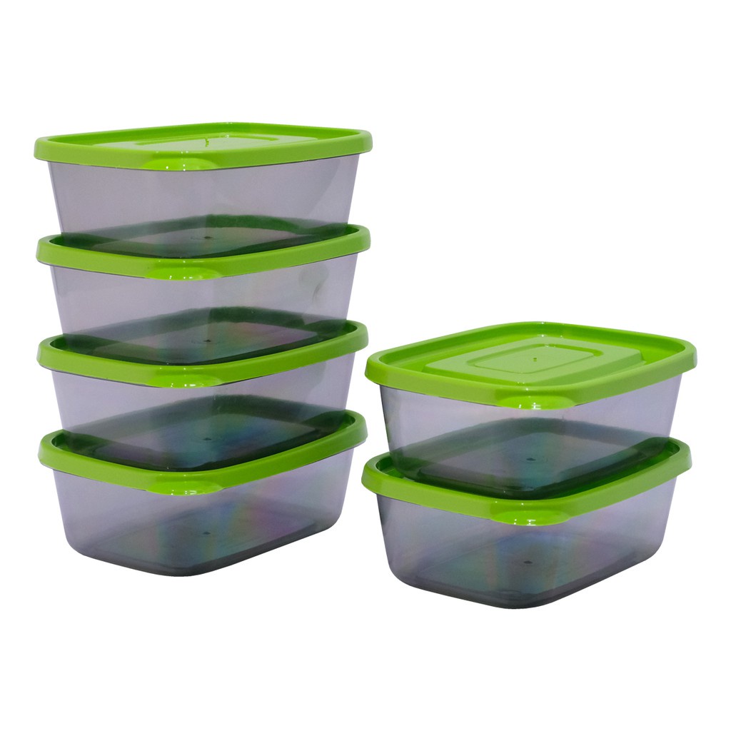 TOPLES SUSUN CALISTA FURANO SET 6 PCS FOOD KONTAINER TOPLES KOTAK 500 ML WADAH PLASTIK KOTAK PENYIMPANAN SAYURAN KULKAS FOOD BOX PREPARATION