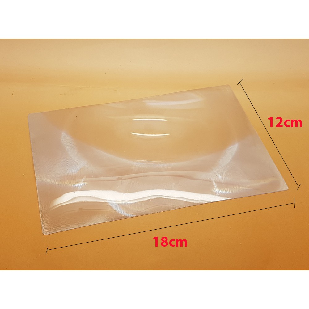 18x12cm kaca pembesar / magnifier / magnifying card / Fresnel Lens