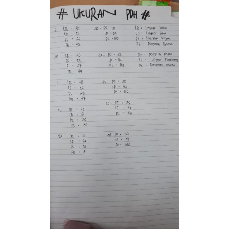 Kemeja PDL