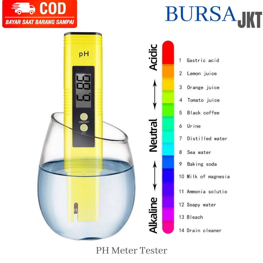 Ph METER DIGITAL  3 POCKET ALAT PENGUKURAN KEASAMAN Ph AIR 3IN1