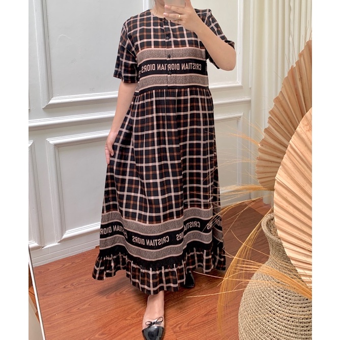 DRESS VIRAL MOTIF KEKINIAN