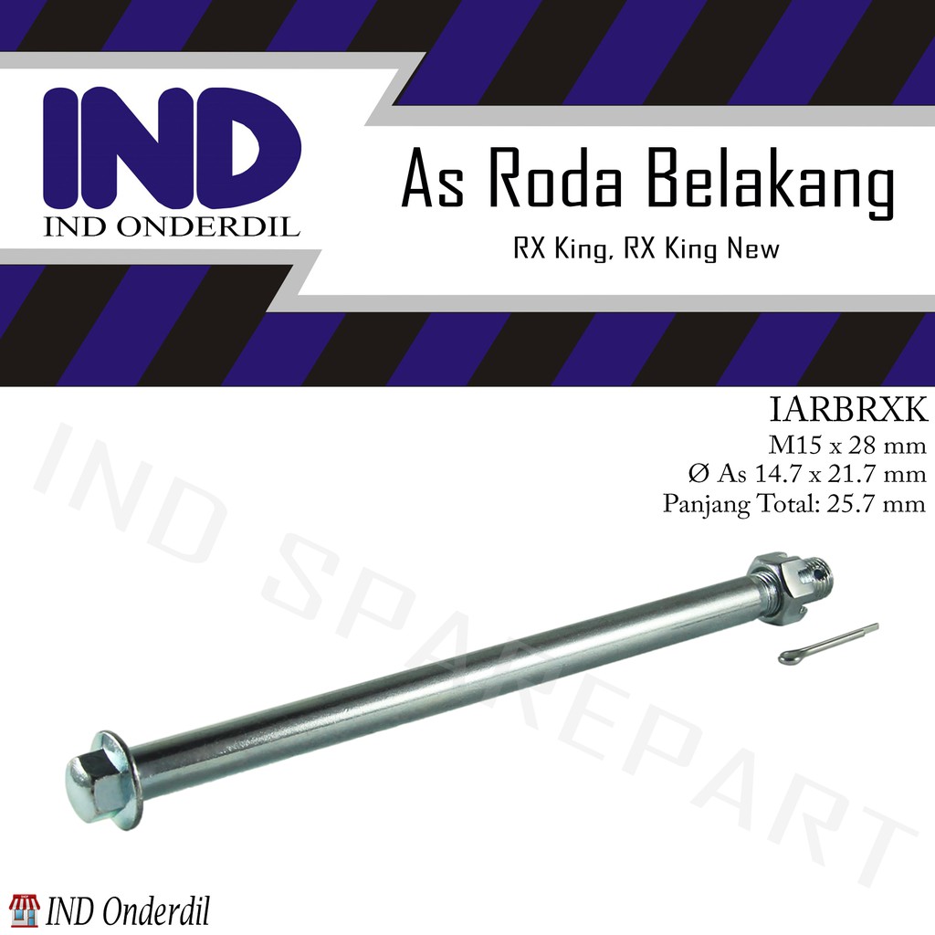 As/Mur Roda Belakang/Set Spie/Pengunci RX King/RXK Lama/Old &amp; RXKing New