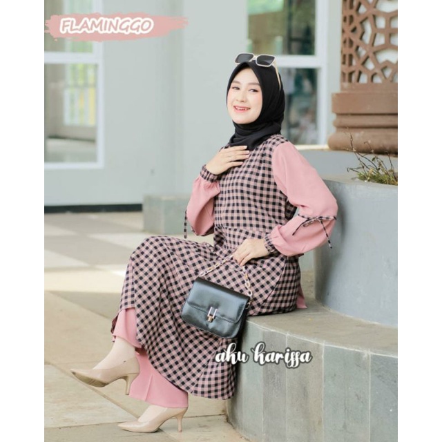 One set HARUKA Matt ity crepe premium by aku karissa terbaru termurah