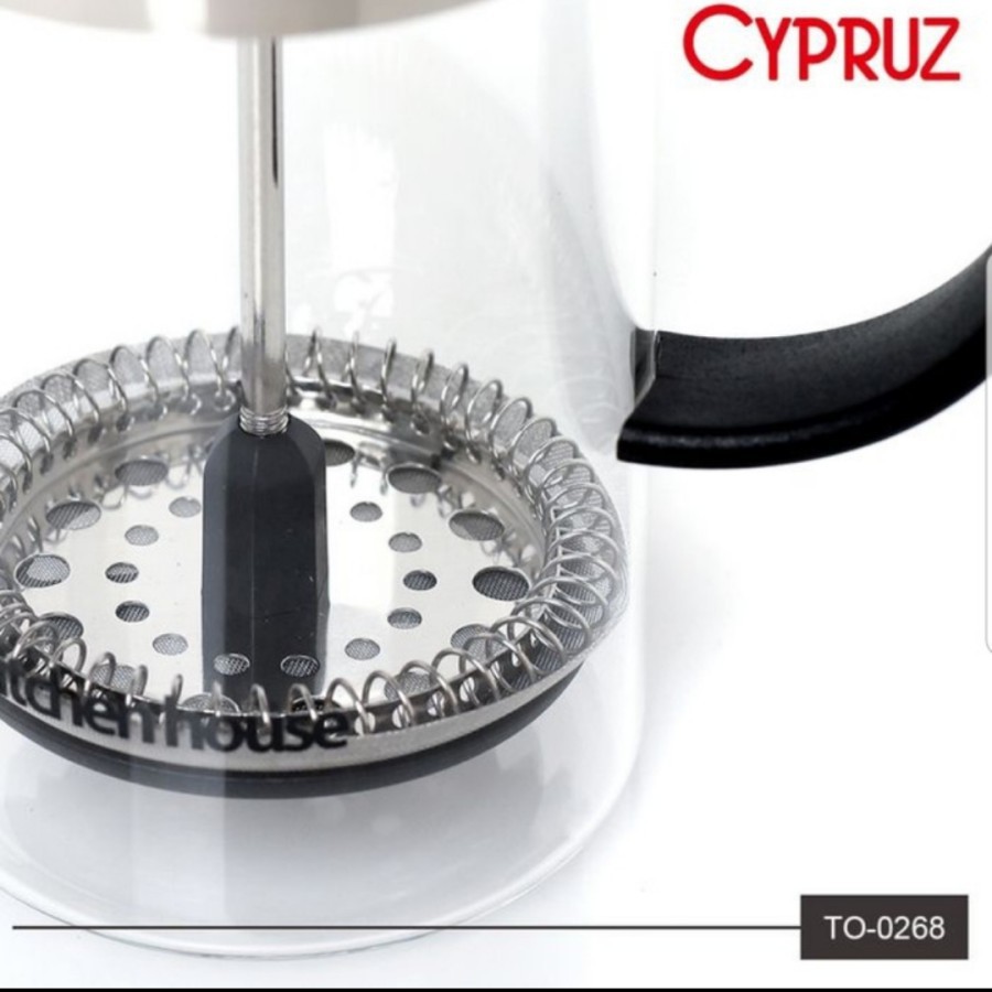 CYPRUZ TO 0268 - Coffee Plunger French Press - Pembuat Kopi 600ml