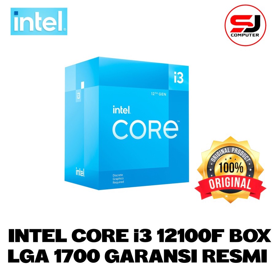 PROCESSOR iNTEL CORE I3 12100F ALDER LAKE LGA1700 4 CORES 8 THREAD