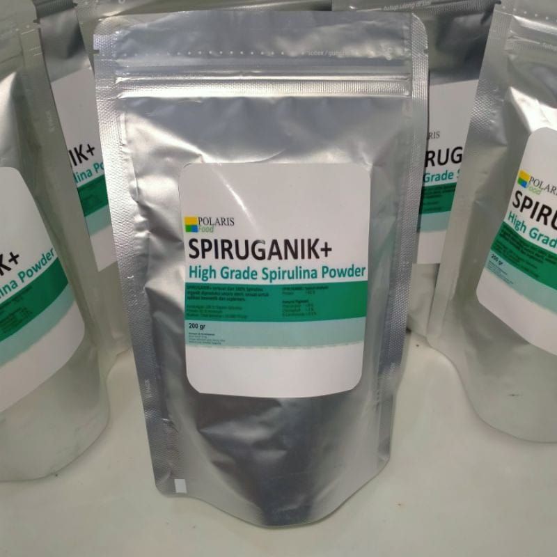 

Spirulina/Spiruganik 200gr (untuk Mutasi Ikan Cupang/Progres Louhan/Koi/Arwana