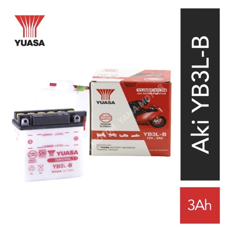 AKI  BASAH YUASA YB3L-B SATRIA RX KING