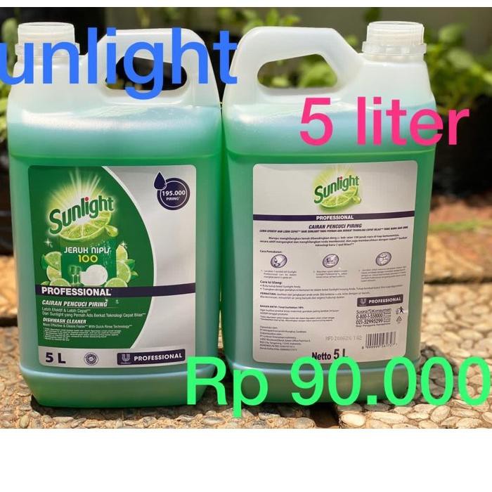 ✧ Sunlight 5 liter sabun cuci piring ➱