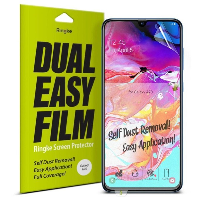 

Screen Protector Galaxy A70 / A70s / A90 5G Ringke Dual Easy Full Anti Gores