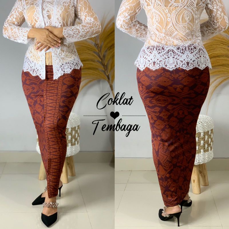 Kamen jadi jumbo bawahan kebaya pakaian tradisional bali bahan moscrepe strait