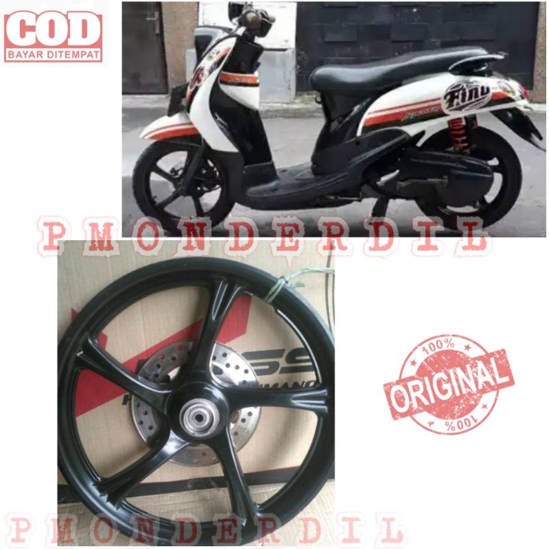 TERMURAH   velg depan yamaha fino karbu vleg depan fino karbu