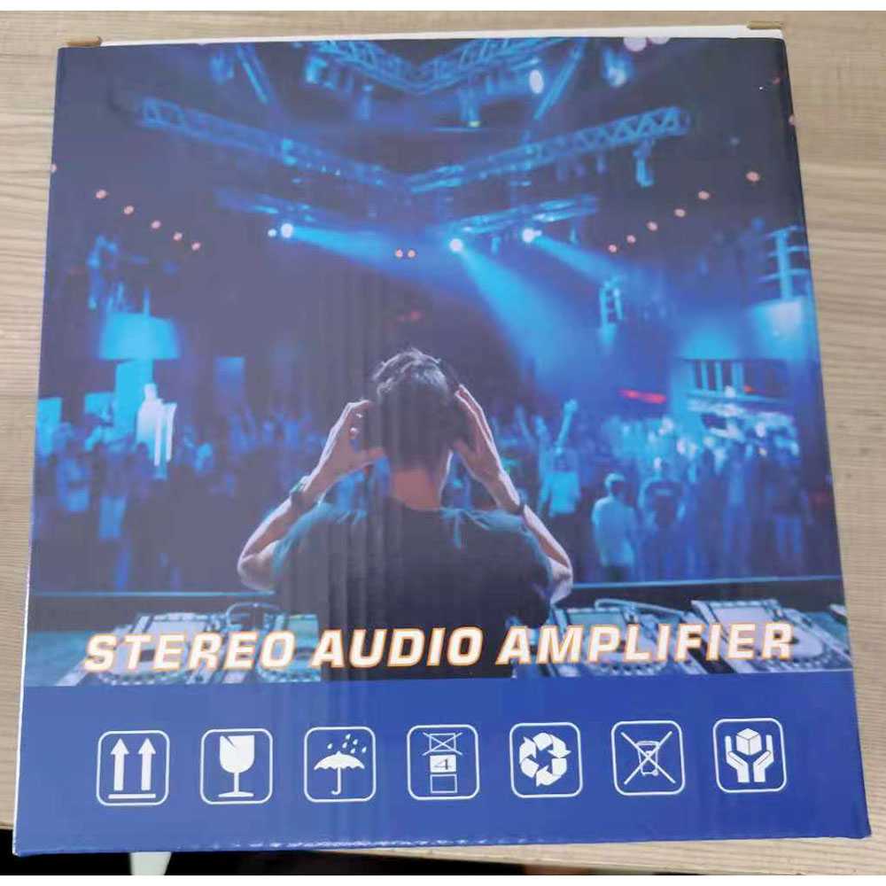 Audio Amplifier Home Theater FM 600W Bluetooth EQ Penjernih Suara 2 Input Microphone Available