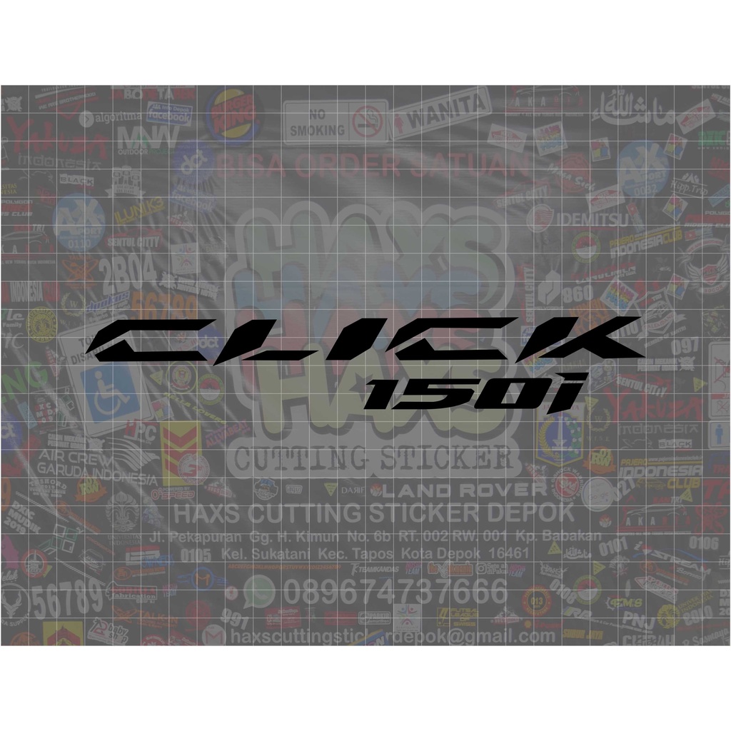 Cutting Sticker Honda Click 150i Ukuran 20 Cm