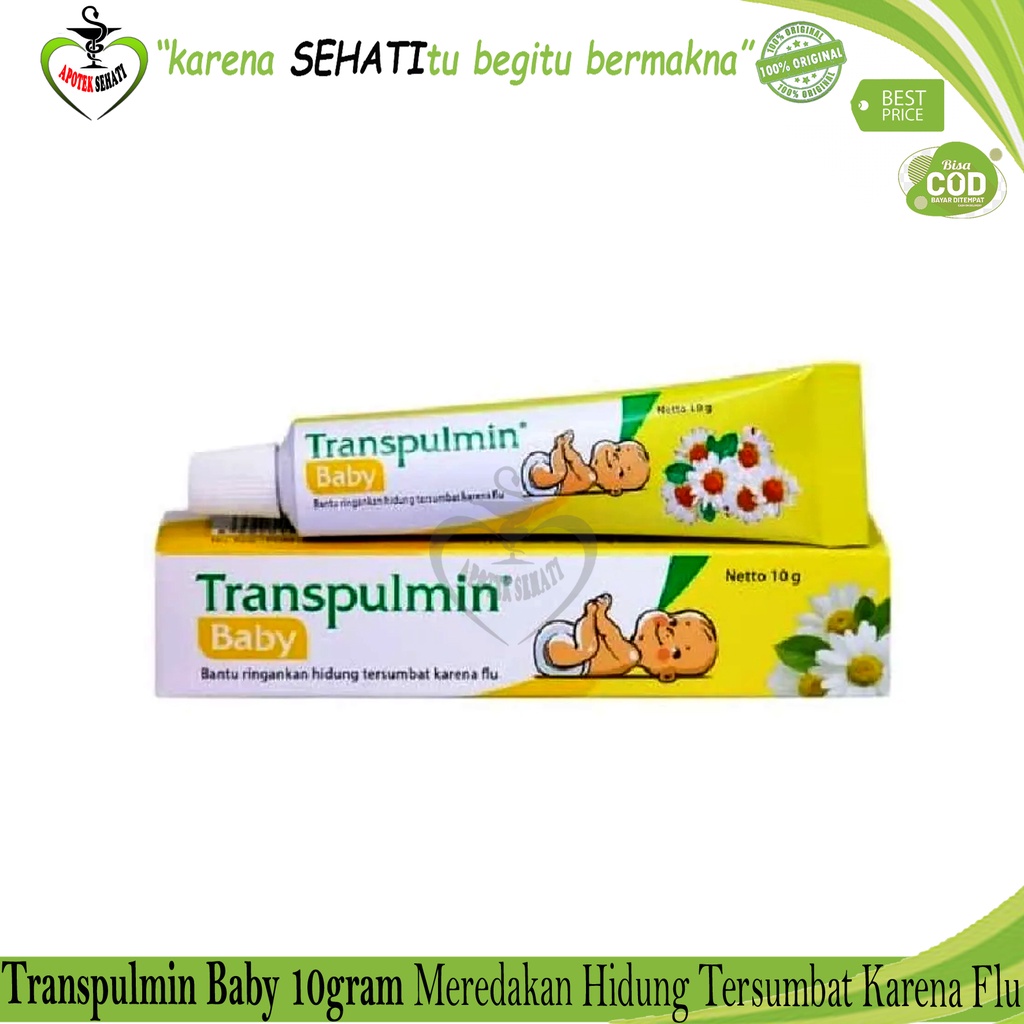 Transpulmin Baby 10 gram Balsem Bayi Meredakan Pilek Hidung Tersumbat