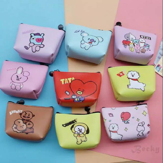 Dompet Koin BT21/Dompet Koin BTS/Dompet koin Bangtan Boys