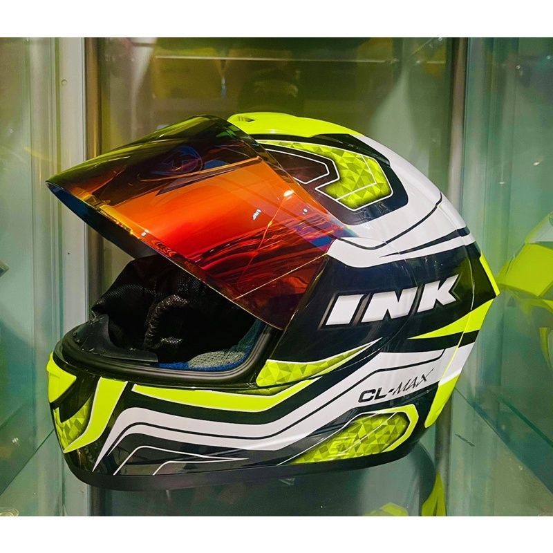 FLAT VISOR IRIDIUM INK CL MAX IRIDIUM RED BLUE / GRATIS BAUT /FREESTIKER VISOR INK