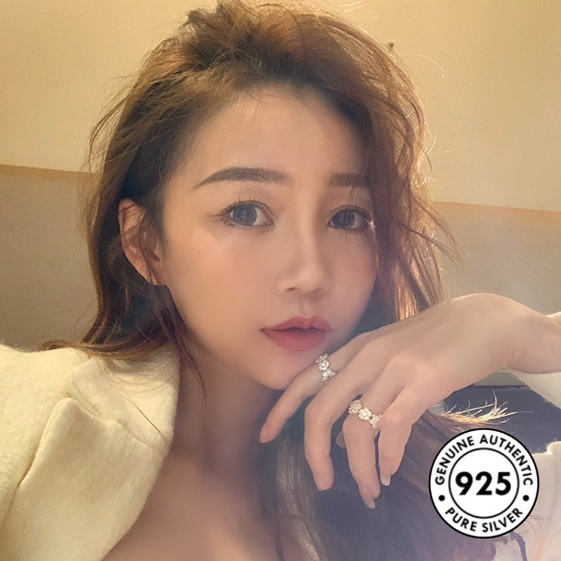 Cincin Berlian Bahan S925 Silver Untuk Wanita