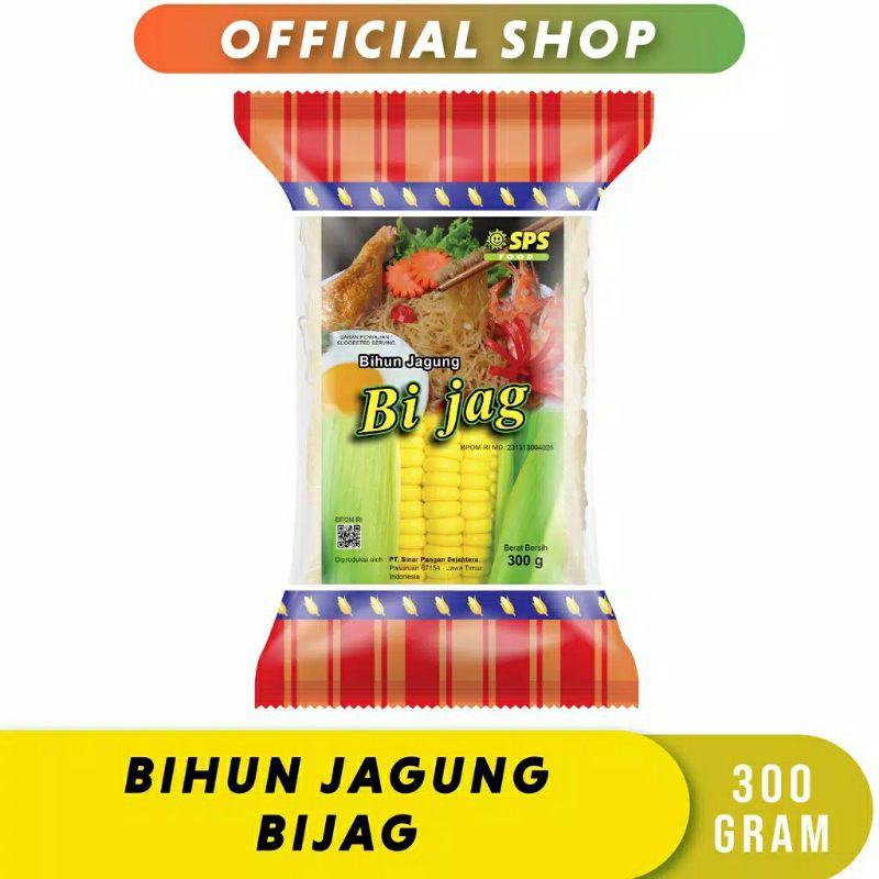 

SPS FOOD MIE BIJAG BI JAG BIHUN JAGUNG 300GR