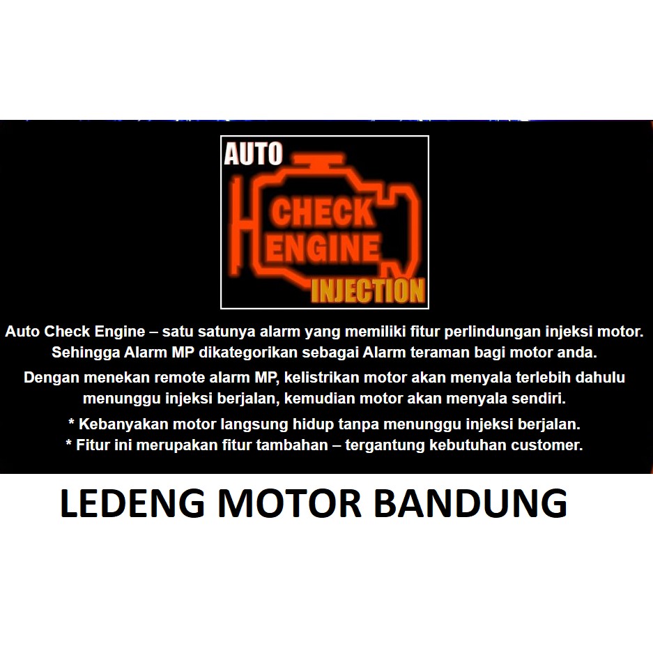 Alarm Motor MP Two Way 2 Arah Remoter Bunyi Stater Jarak Jauh Bagus