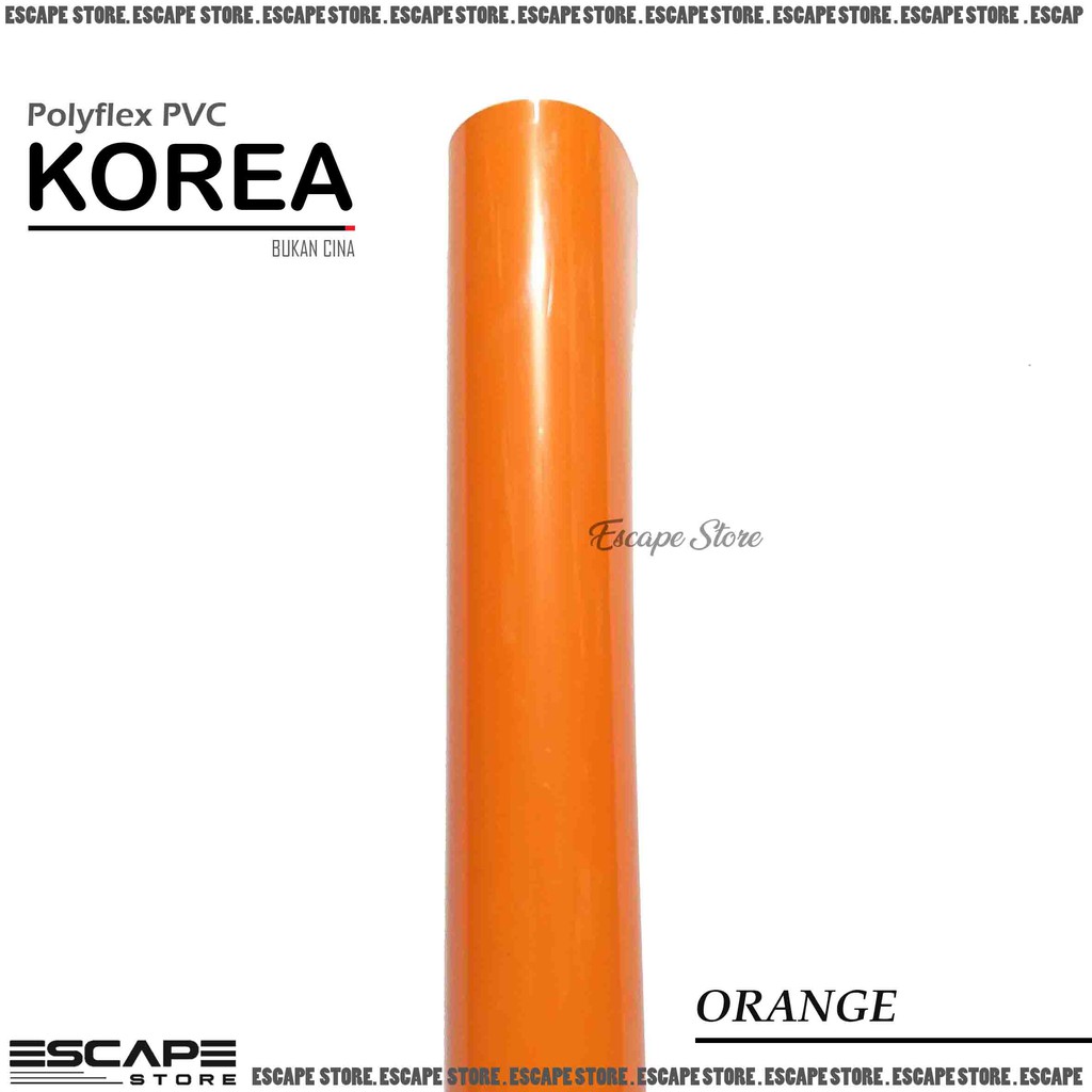 Polyflex PVC Korea . Poliflex PVC Korea Meteran Murah - Orange