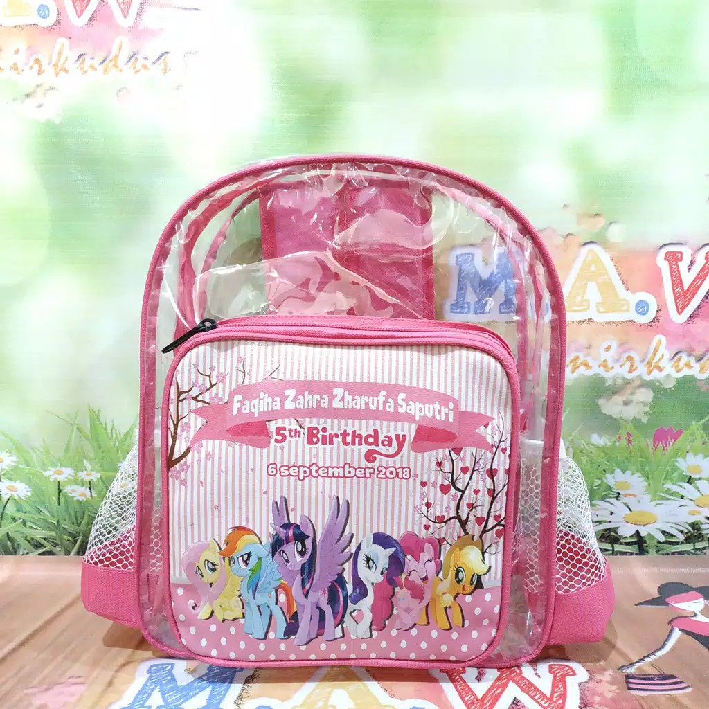 TAS SOUVENIR ULANG TAHUN / Tas Ransel mika tebal / Tas Souvenir / Tas Ulang tahun / TAS ULTAH-3