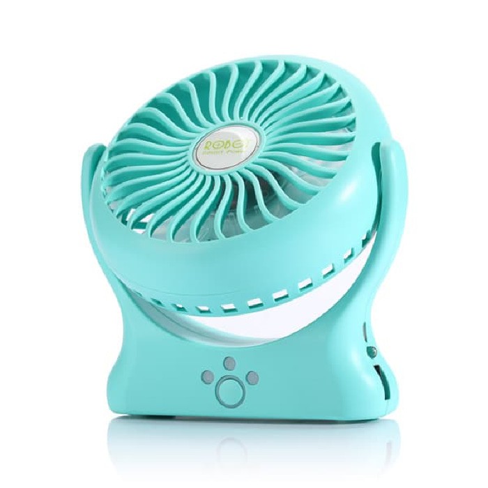 Robot Powerbank Rt-Bf06 2000 Mah Kipas Angin Mini Portable Fan Rt-Bf06 - Biru