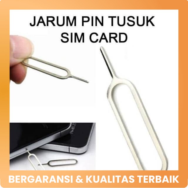 Jarum Pin Tusuk Kartu SIM Card Ejector Card HP Pembuka Sim Tray HP Injector SmartPhone Iphone Samsung Xiaomi Oppo Vivo 1pcs / simcard ejector