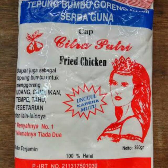 

Tepung Bumbu Goreng Citra Putri Serbaguna 250 gr