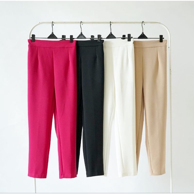 ⚡️CLEARANCE SALE ♡ PREMIUM ♡ ORIGINAL ! MITCHIE PLAIN PENCIL LONG PANTS / CELANA PANJANG POLOS