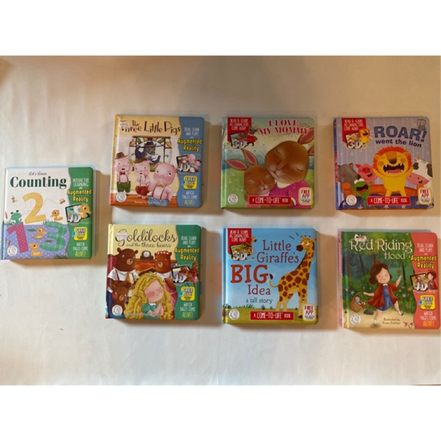 AR Book Counting,I Love My Mommy,Roar Lion,Little Giraffe,Red Ridinghood,Goldilocks,Counting