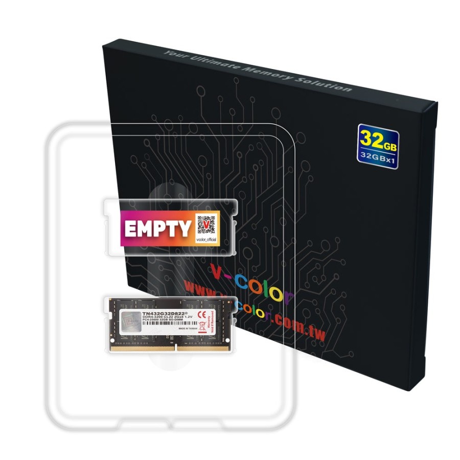 V-COLOR SO-DIMM DDR4 32GB 3200Mhz PC4-25600 RAM Single Memory Laptop