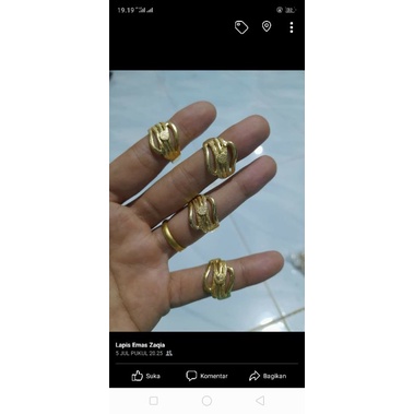 cicin lapis emas mirip emas asli